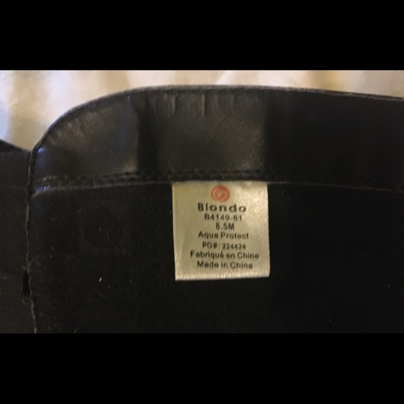 Black rubber heel boots - Picture 2 of 3